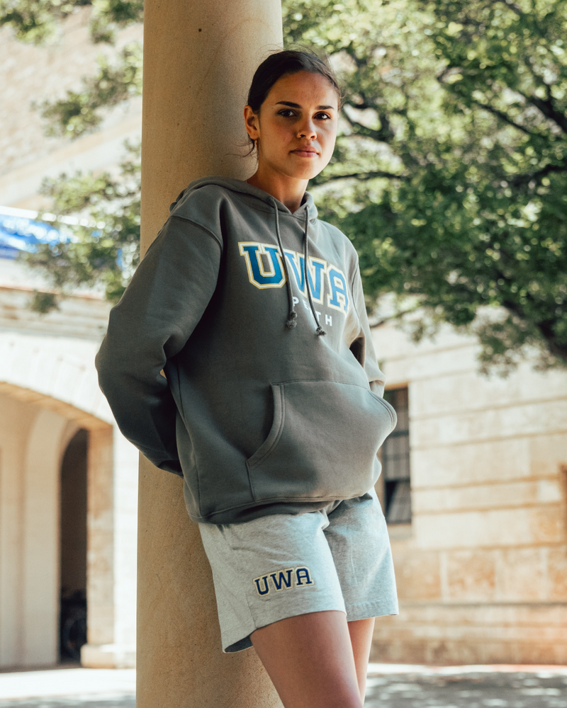 UWA x Champion Shorts - Oxford Heather