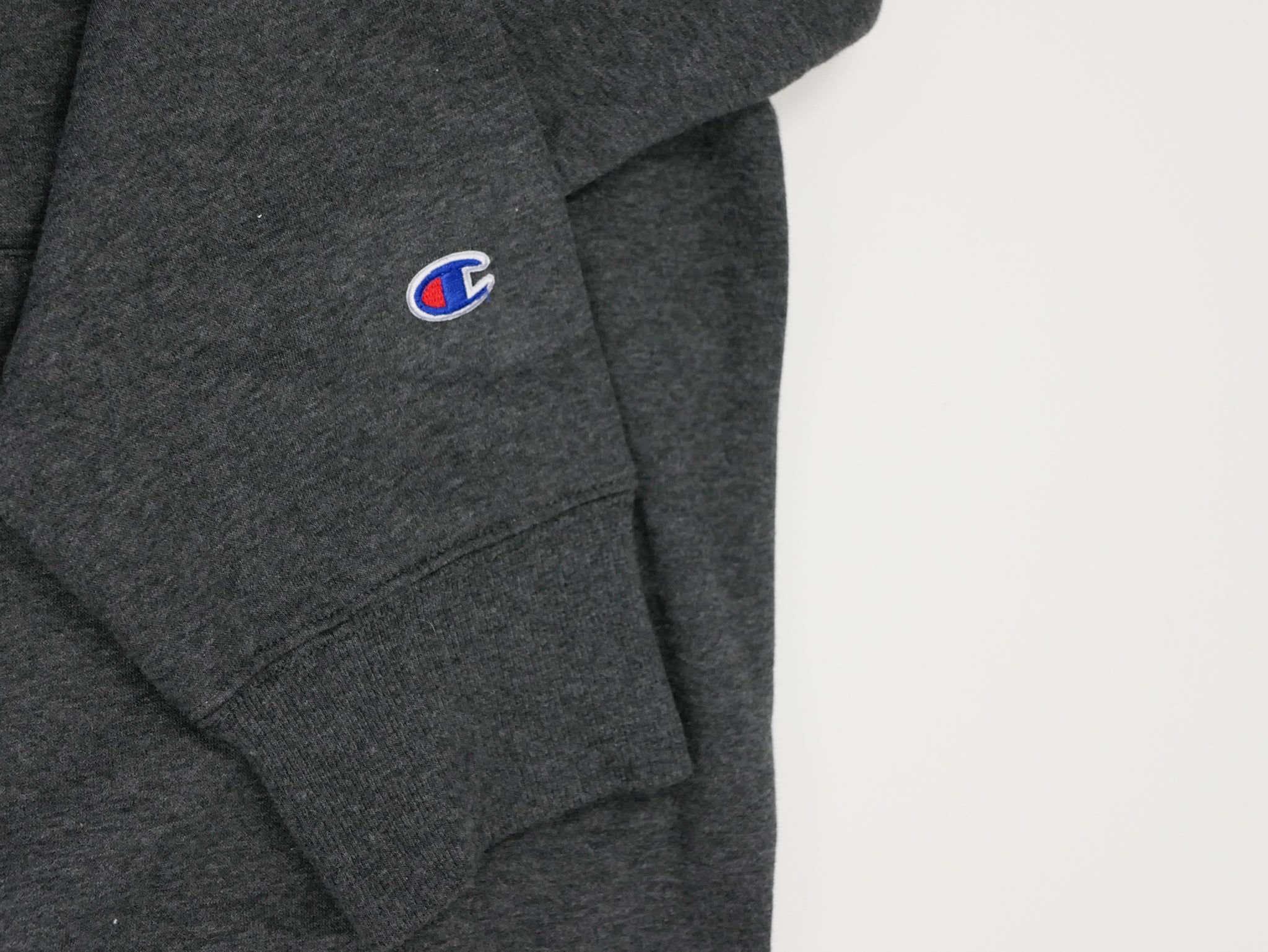 UWA x Champion Script Hoodie - Granite Heather – UWA Shop